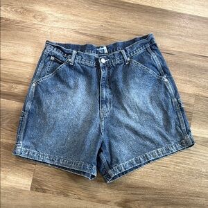Vintage Women's Size‎ 16 Mom Paperbag Mid Rise Jean Shorts 100% Cotton